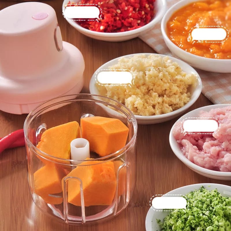 Mini Processador de Alimentos 250ml ROSA