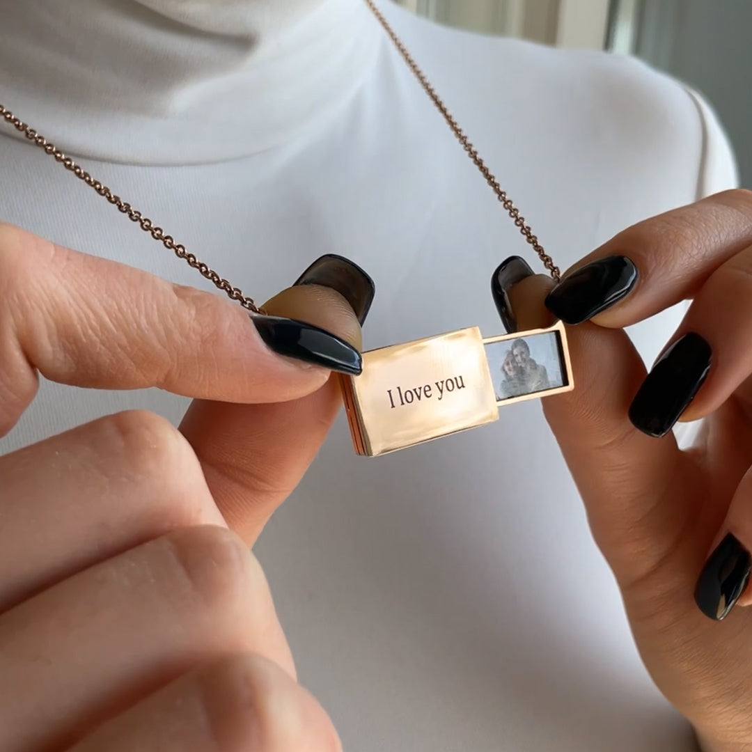 Colar Personalizável com Foto Aço Inoxidável - Amor Eterno 💓