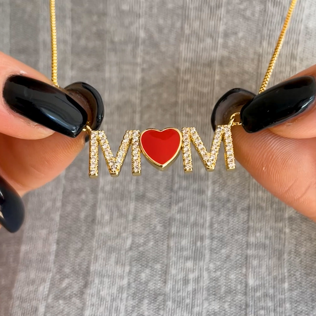 Colar Coração de Cristal - Para minha incrível mãe 🧡