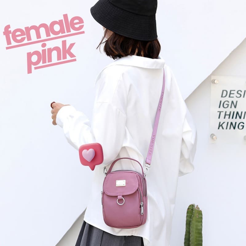Bagzinha Female - 3 bolsos - Espaçosos & Divisórios