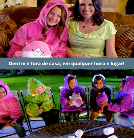 Agasalho infantil de pelúcia para o inverno