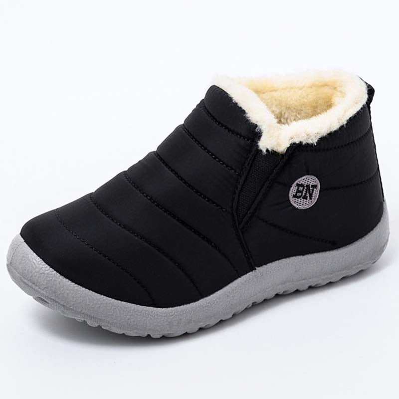 Bota Feminina Impermeável Cano Curto com Pelúcia