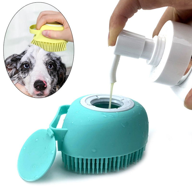 Super Escova Massageadora de Banho para seu Pet