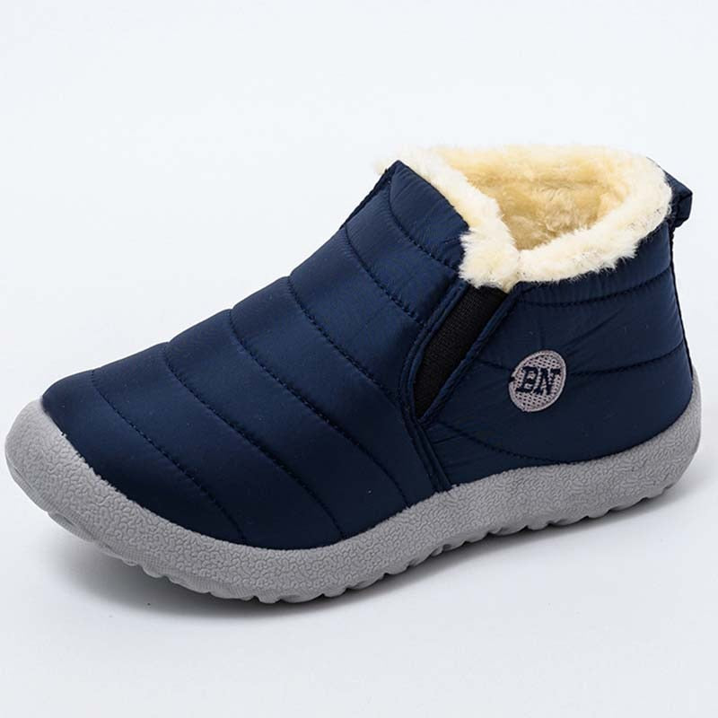 Bota Feminina Impermeável Cano Curto com Pelúcia