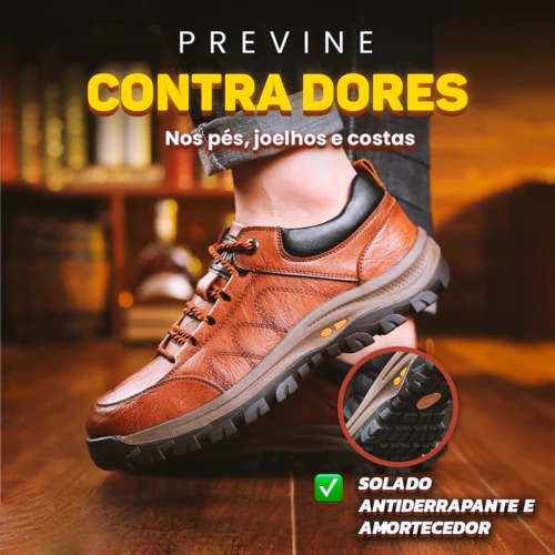 3 Sapatos Antiderrapante de Couro de Alta Qualidade - LEVE 3 PAGUE 1 | QUEIMA de ESTOQUE