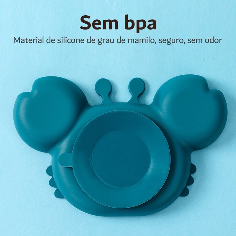 Tigela de Caranguejo Anti Derrapante para Bebês