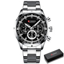 Relógio Masculino de Luxo Curren Chronograph