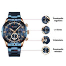 Relógio Masculino de Luxo Curren Chronograph