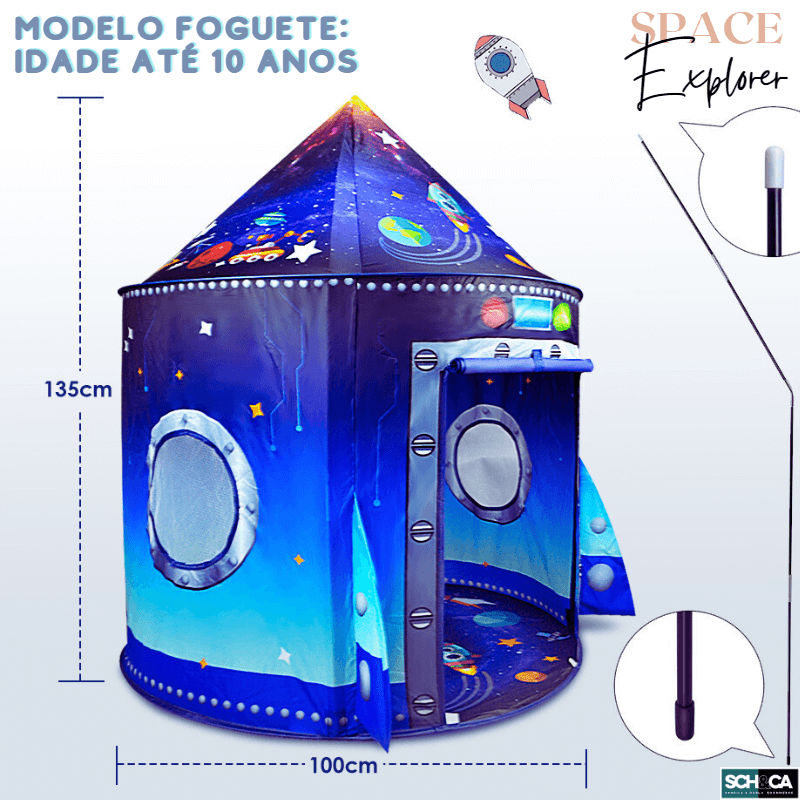 Tendinha Mágica para Aventuras Infantis - SpaceExplorer