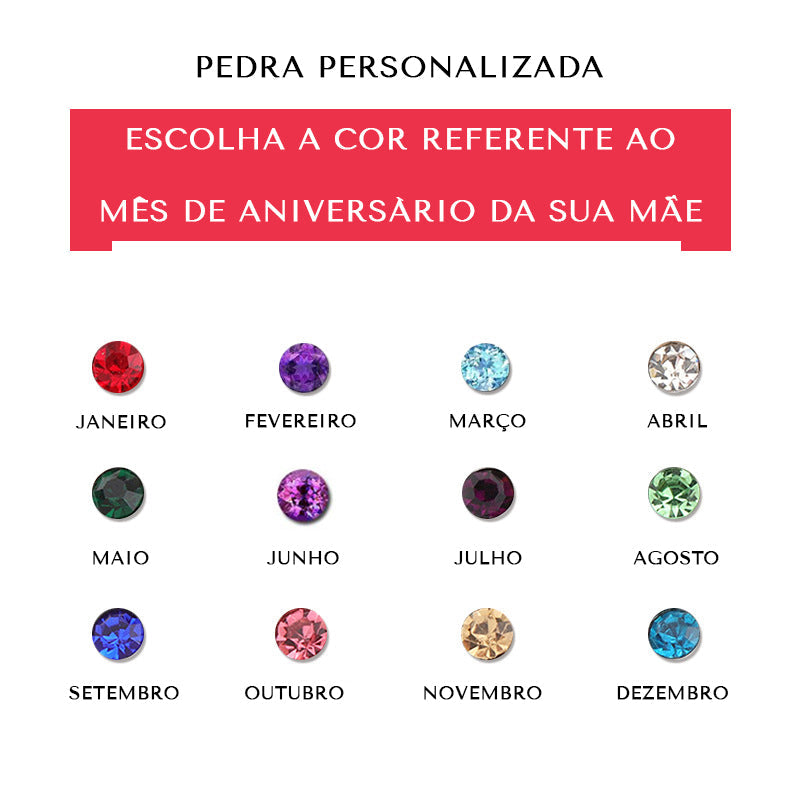 Colar Mãe Personalizado com Nome de Família ❤️