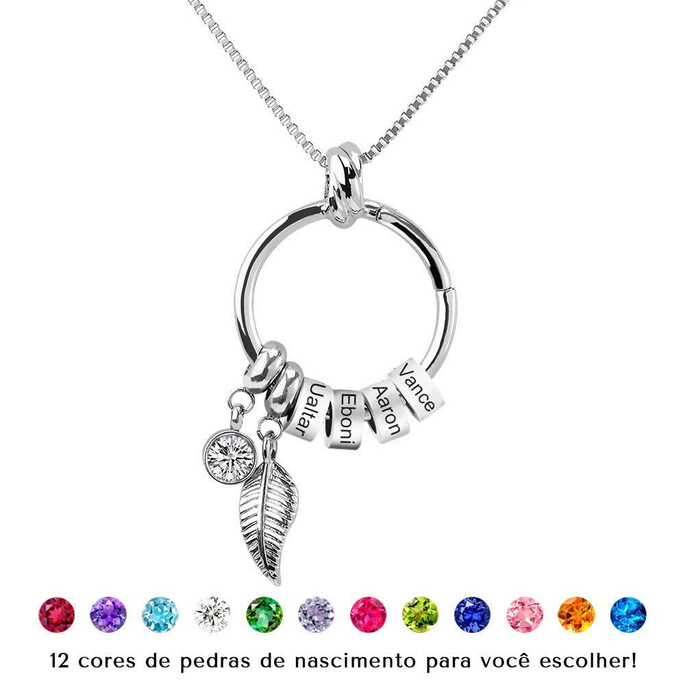 Colar Mãe Personalizado com Nome de Família ❤️