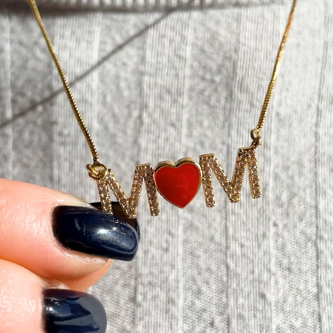 Colar Coração de Cristal - Para minha incrível mãe 🧡