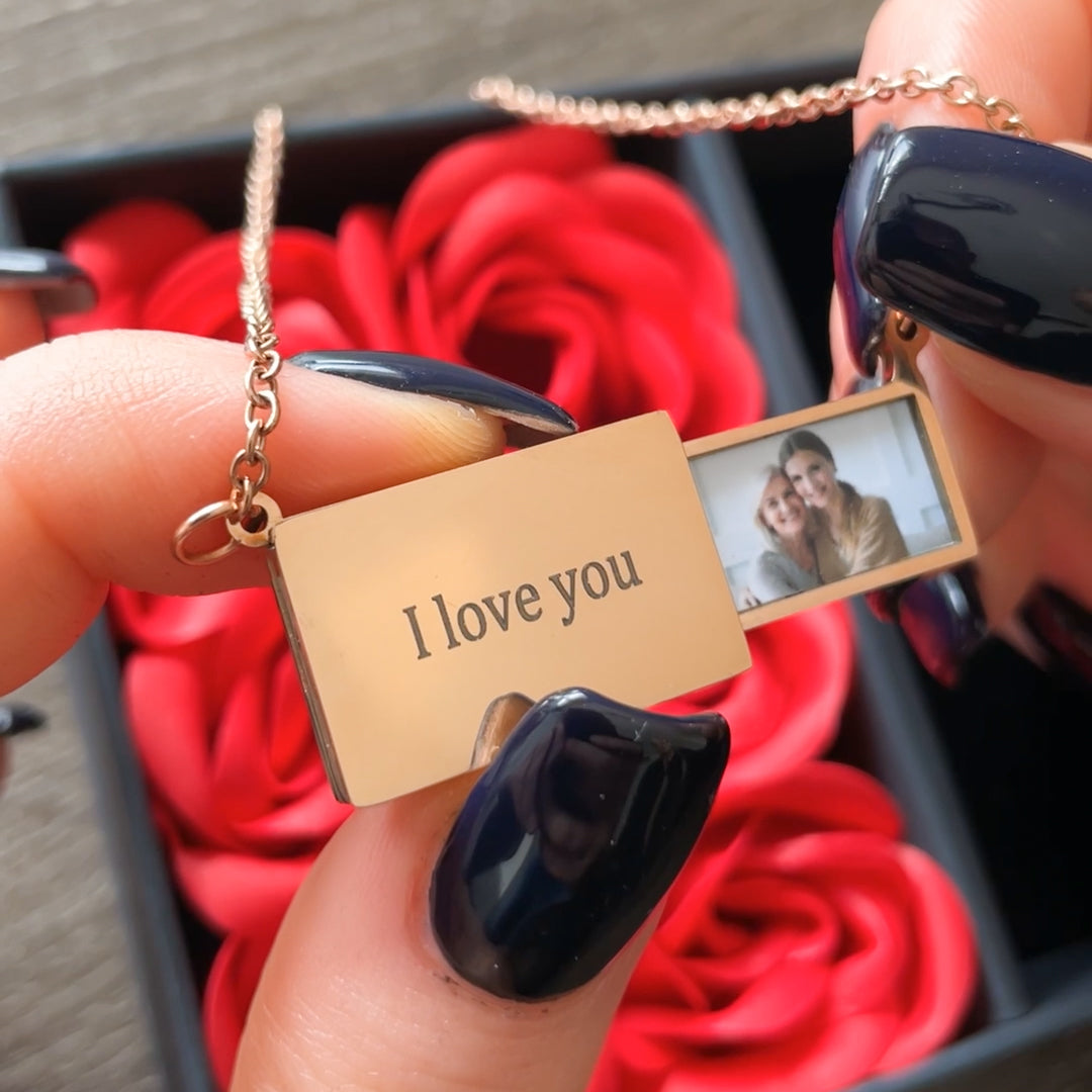 Colar Personalizável com Foto Aço Inoxidável - Amor Eterno 💓