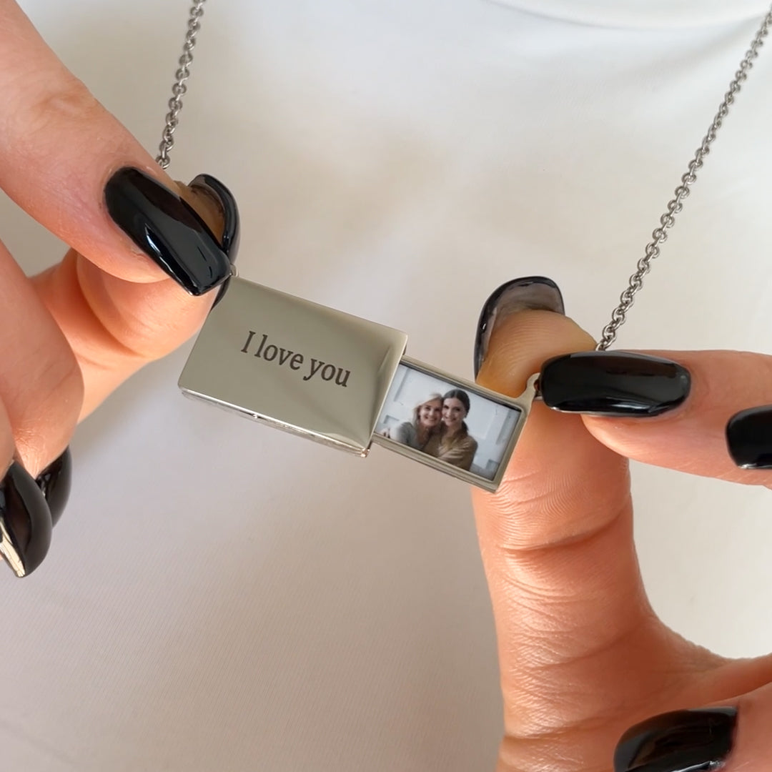 Colar Personalizável com Foto Aço Inoxidável - Amor Eterno 💓