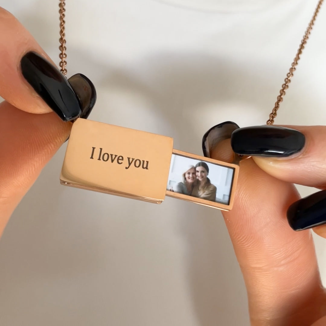 Colar Personalizável com Foto Aço Inoxidável - Amor Eterno 💓