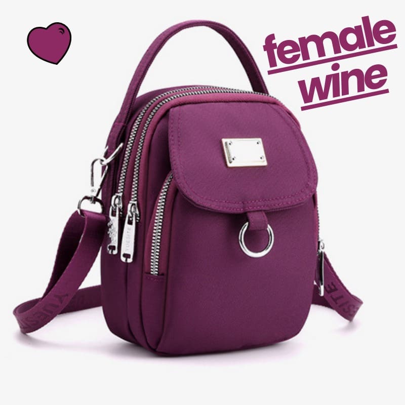 Bagzinha Female - 3 bolsos - Espaçosos & Divisórios