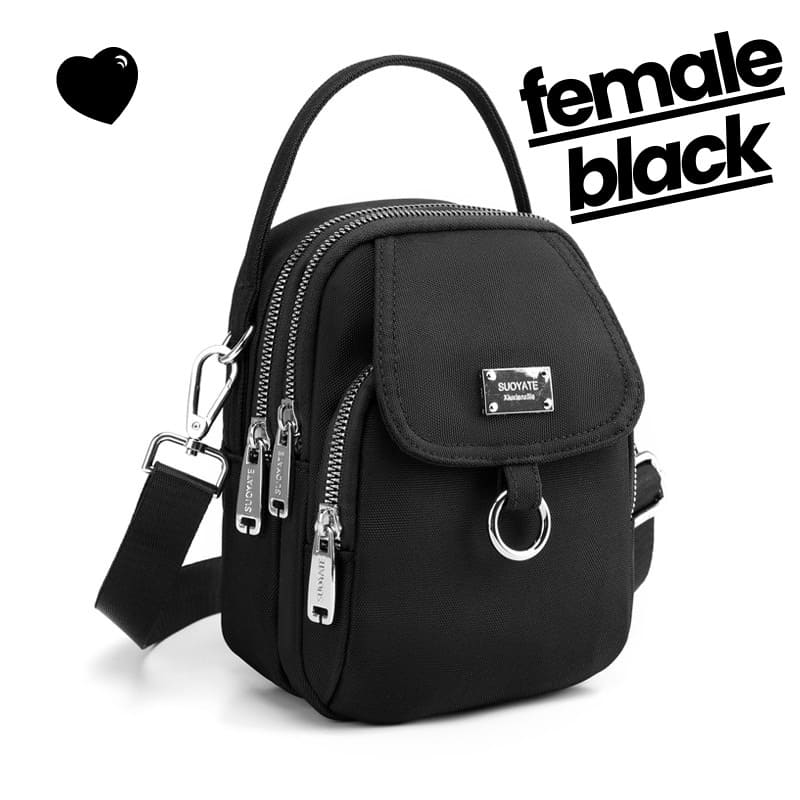 Bagzinha Female - 3 bolsos - Espaçosos & Divisórios