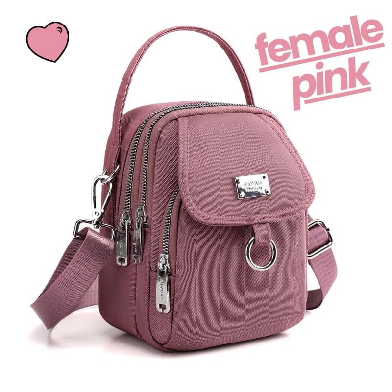 Bagzinha Female - 3 bolsos - Espaçosos & Divisórios