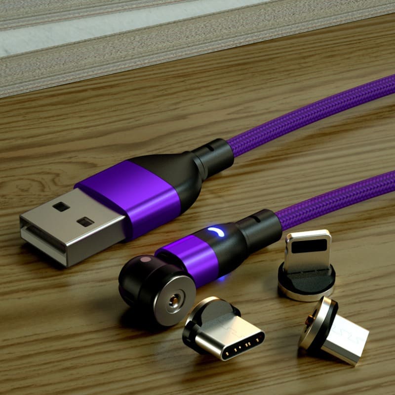 Carregador USB - Cabo Magnético - Rápido Carregamento