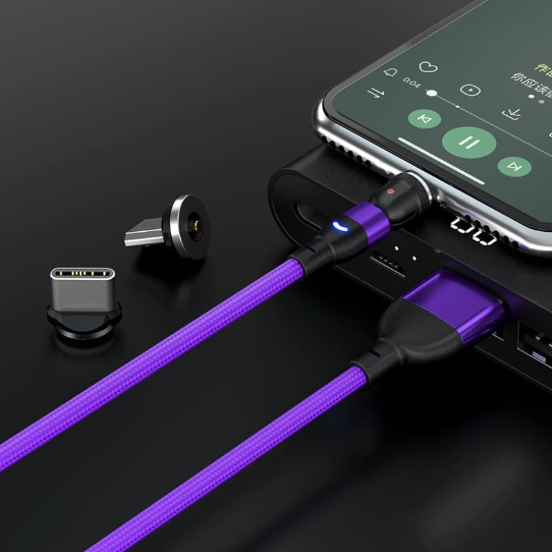 Carregador USB - Cabo Magnético - Rápido Carregamento