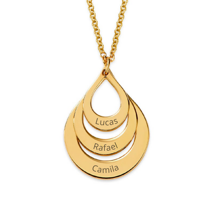 Colar Elos Personalizados - Presente Especial para o Dia das Mães