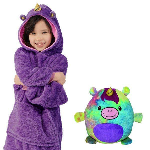 Agasalho infantil de pelúcia para o inverno