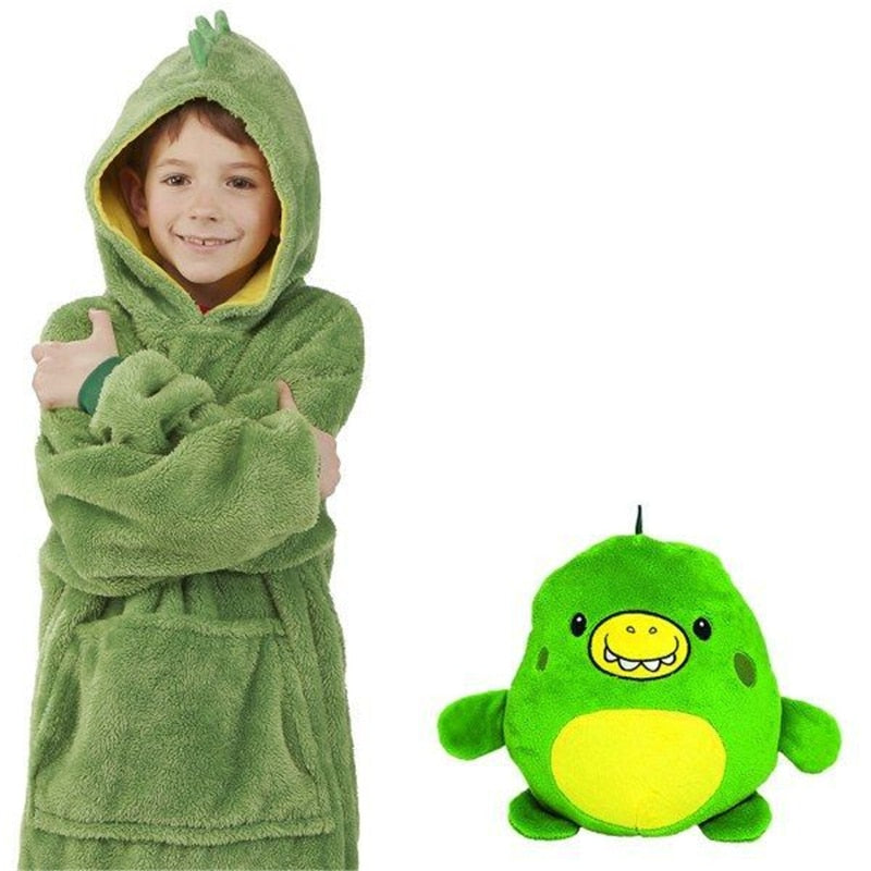 Agasalho infantil de pelúcia para o inverno