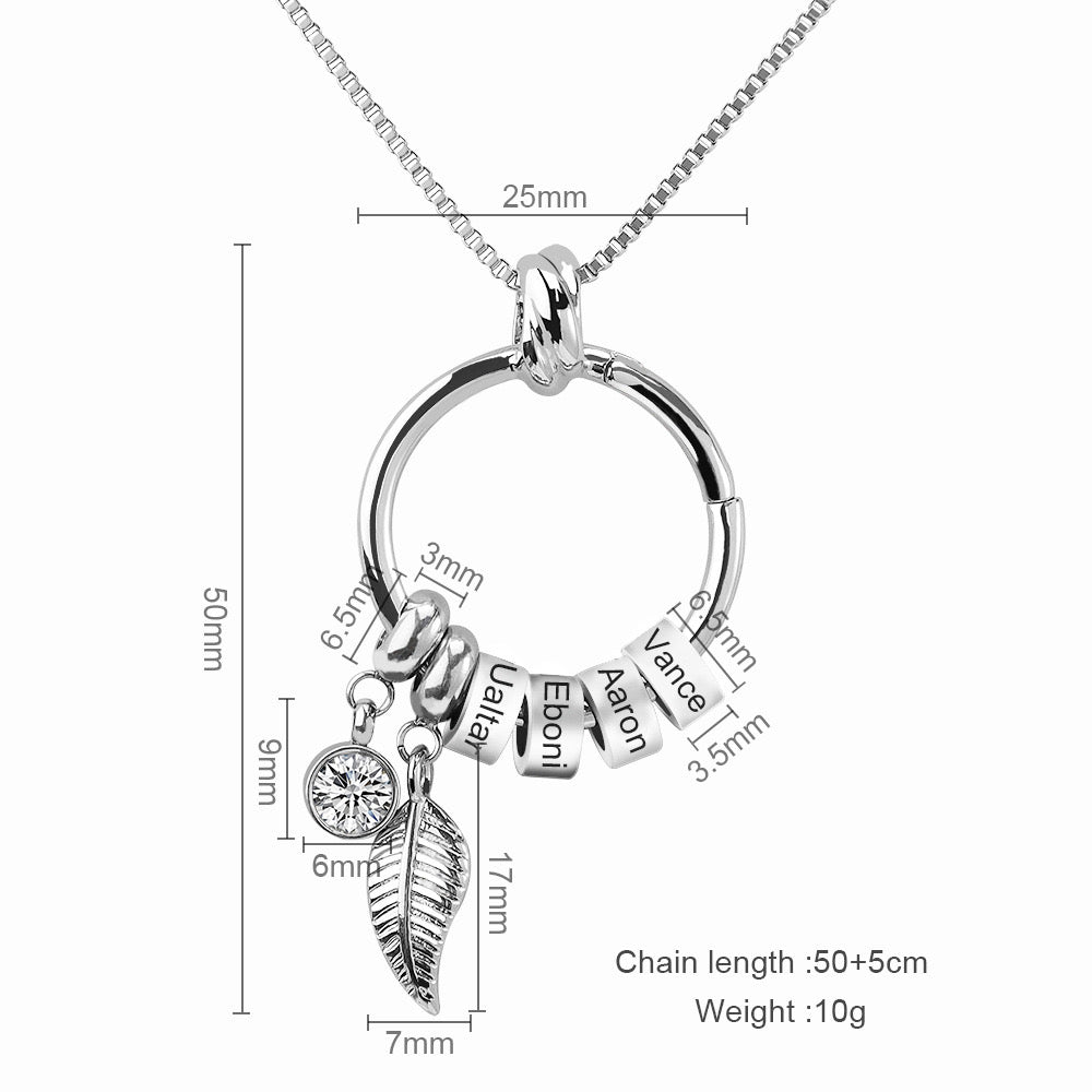 Colar Mãe Personalizado com Nome de Família ❤️