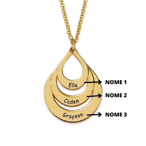 Colar Elos Personalizados - Presente Especial para o Dia das Mães