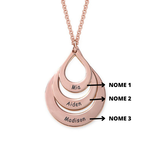 Colar Elos Personalizados - Presente Especial para o Dia das Mães