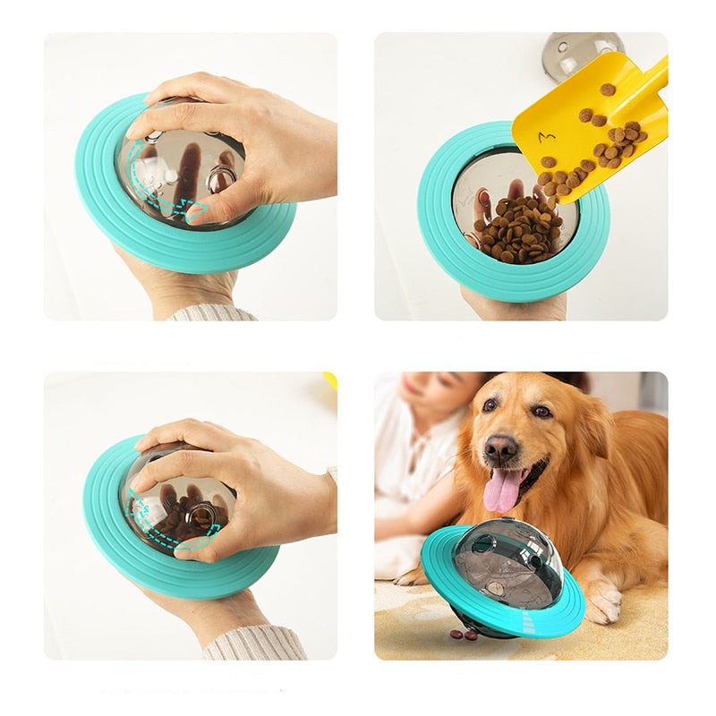 Disco Voador Interativo Dispenser para Ração