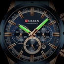 Relógio Masculino de Luxo Curren Chronograph