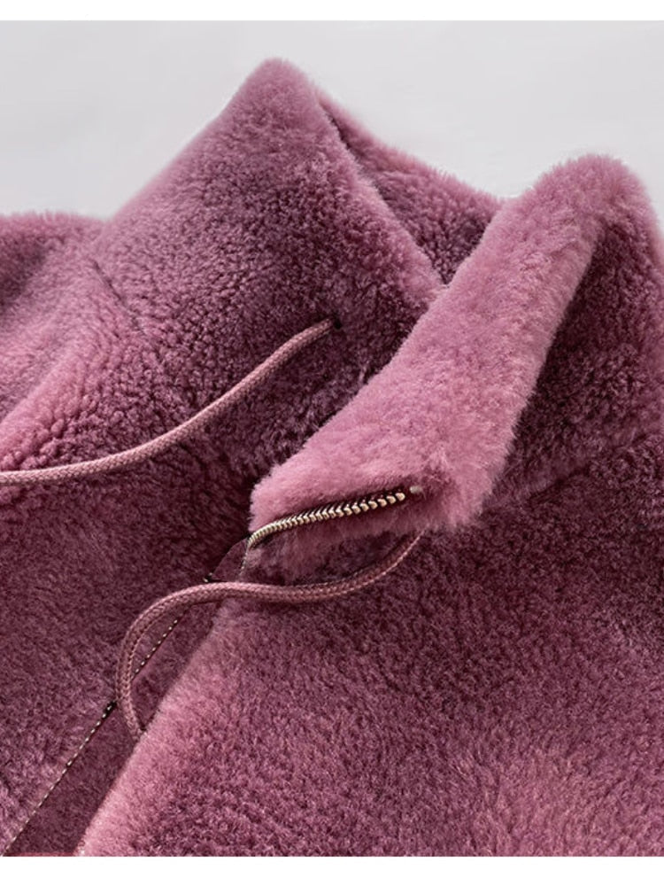Casaco Feminino Inverno de Lã Sintética Vayne