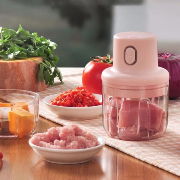 Mini Processador de Alimentos 250ml ROSA