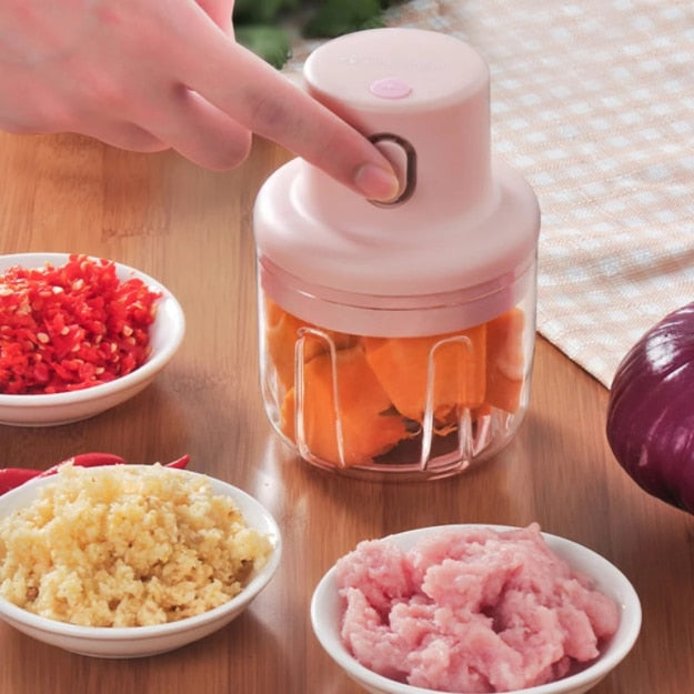 Mini Processador de Alimentos 250ml ROSA