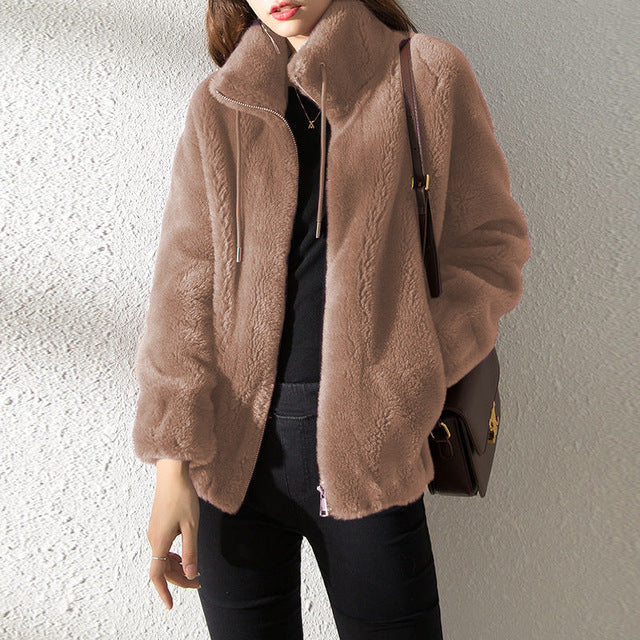 Casaco Feminino Inverno de Lã Sintética Vayne