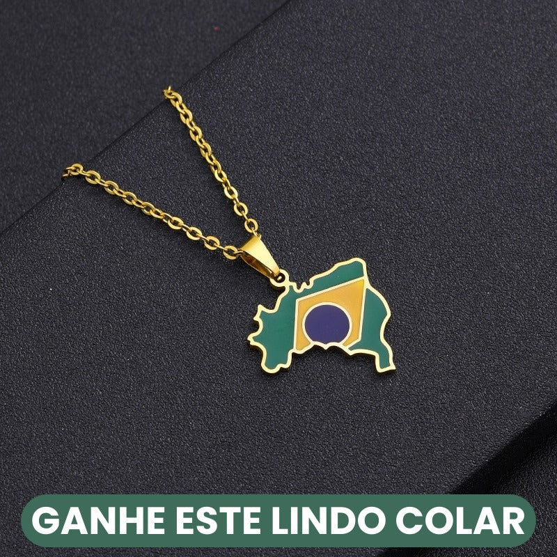 Pulseira do Brasil para Copa do Mundo - Colar GRÁTIS - BIG friday