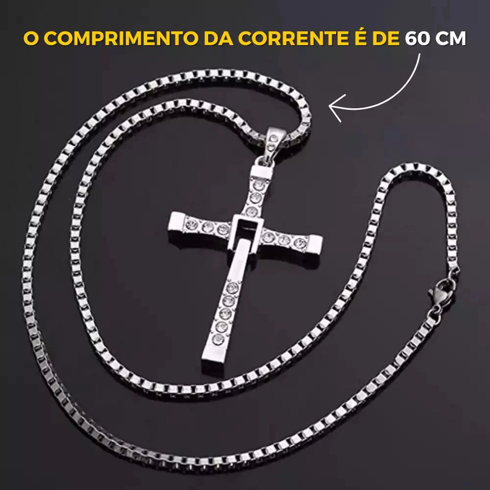 Corrente Cruz Masculina Dominic Toretto Velozes e Furiosos