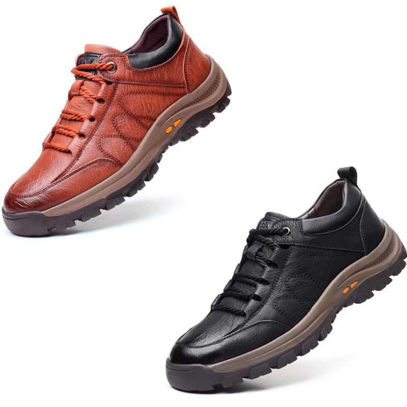 3 Sapatos Antiderrapante de Couro de Alta Qualidade - LEVE 3 PAGUE 1 | QUEIMA de ESTOQUE