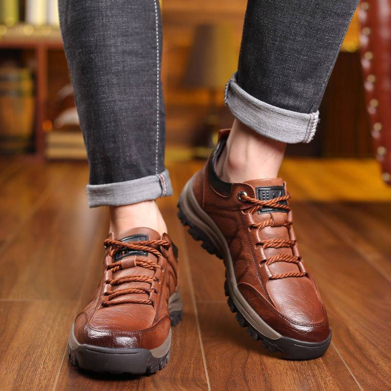 3 Sapatos Antiderrapante de Couro de Alta Qualidade - LEVE 3 PAGUE 1 | QUEIMA de ESTOQUE