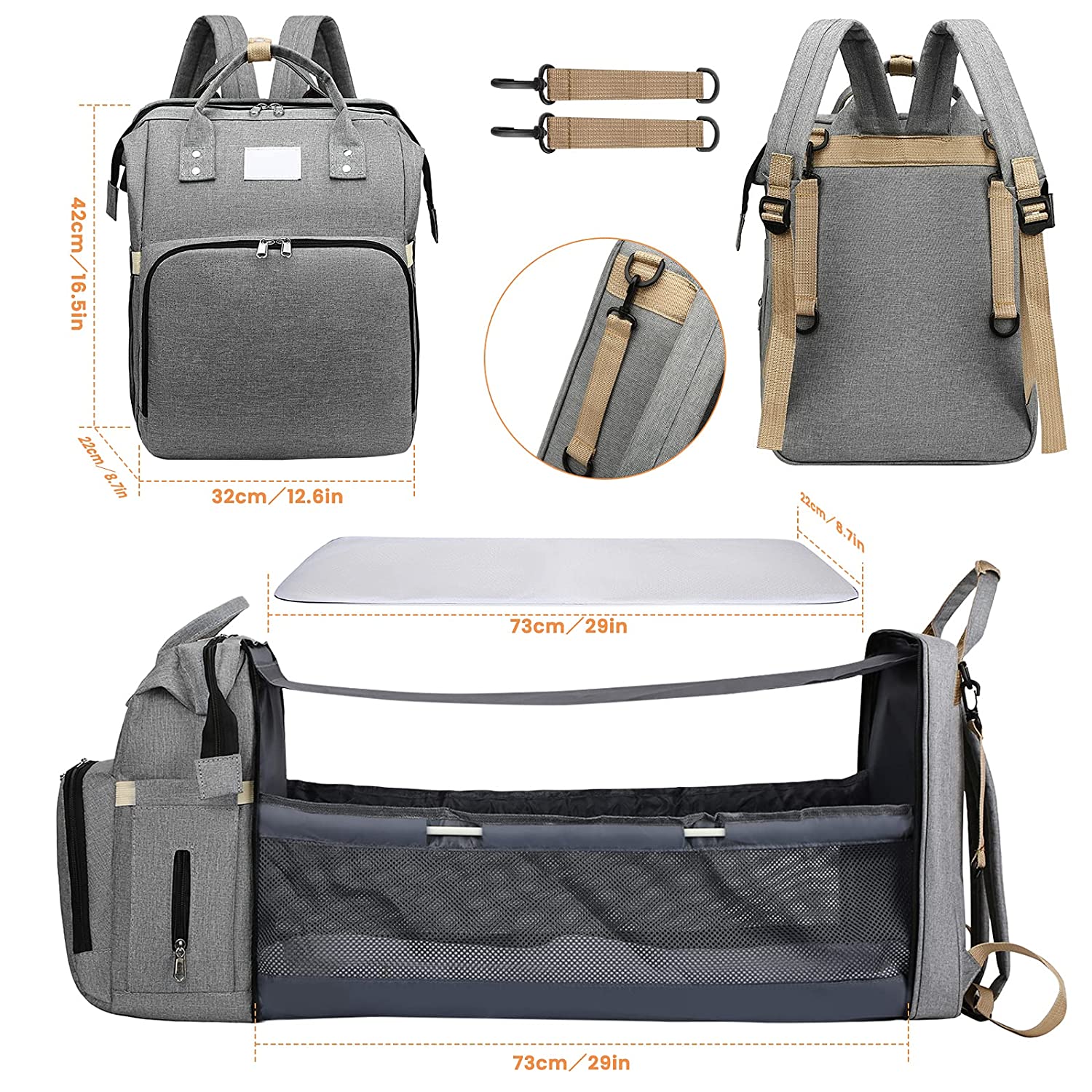 Mochila Berço Portátil