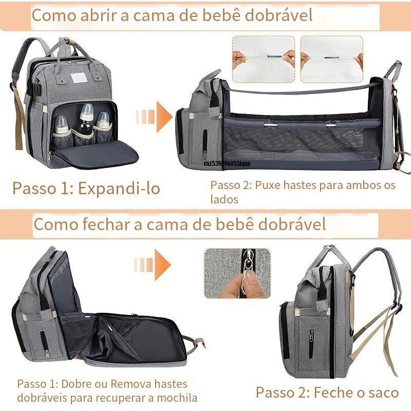 Mochila Berço Portátil