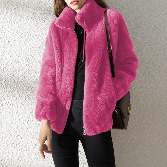 Casaco Feminino Inverno de Lã Sintética Vayne